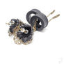 Ebony Magnetic Wooden Tunnels Ft. Detachable Spring Lily Dangles